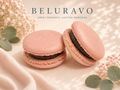 Classic Acai French Macarons | 36 Count | Made with Natural Colors | Gourmet Almond Cookies | Fresh Citrus Dessert