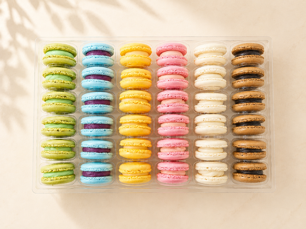 Beluravo Everyday Collection | Assorted French Macarons | 36 Count