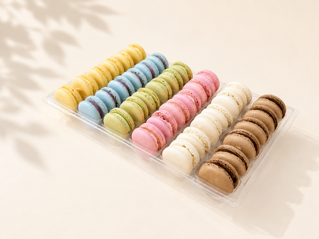 Beluravo Everyday Collection | Assorted French Macarons | 36 Count